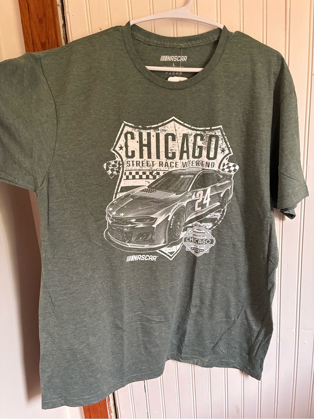 Nascar Green Chicago Street Race Weekend Graphic Tee